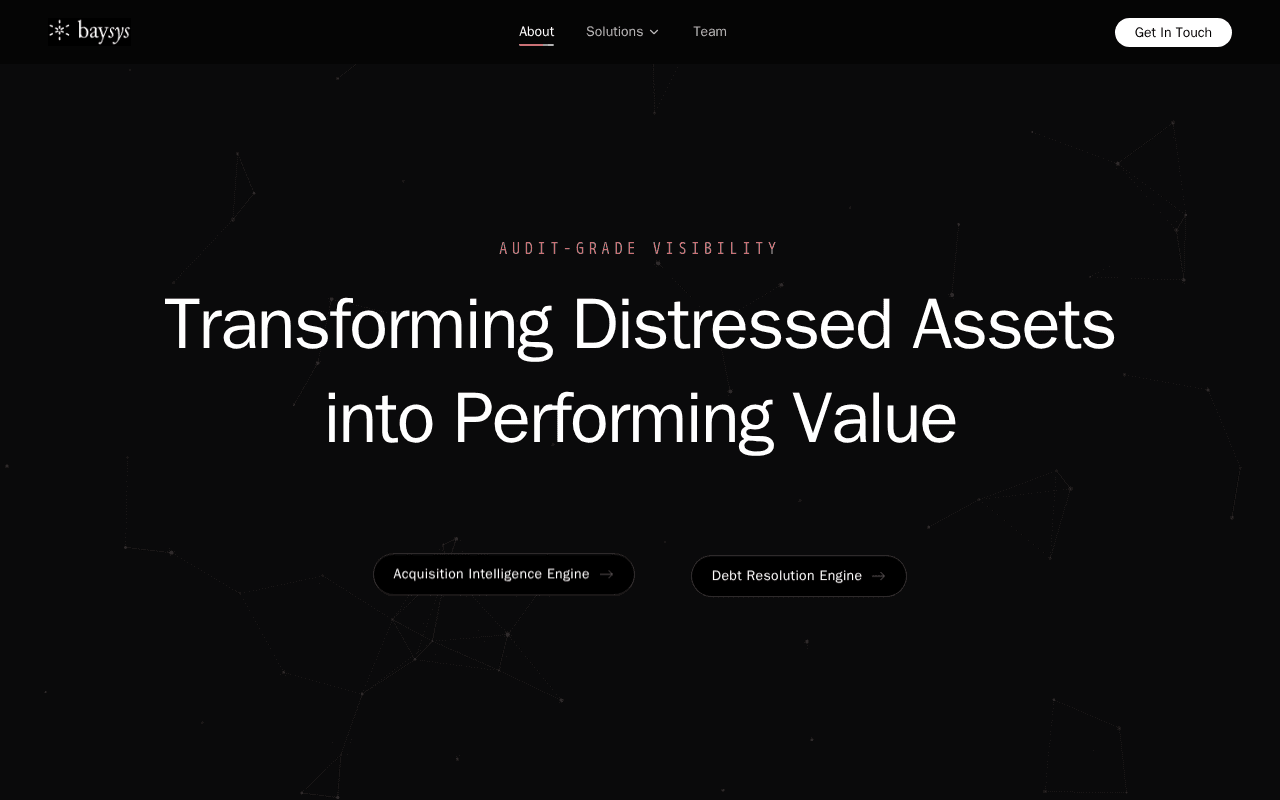 Screenshot of baysys.ai