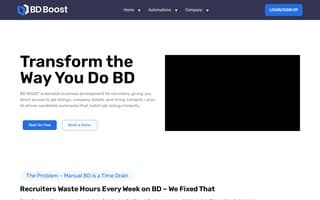 Screenshot of bdboost.ai