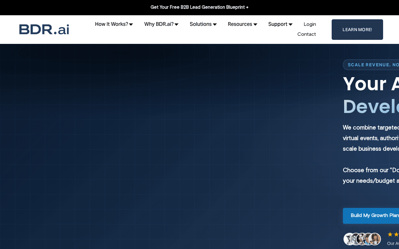 Screenshot of bdr.ai