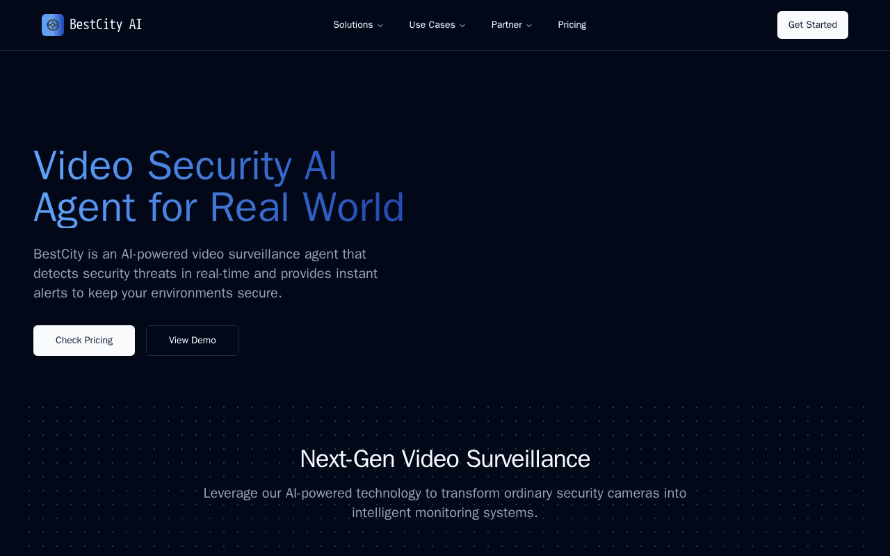 Screenshot of bestcity.ai