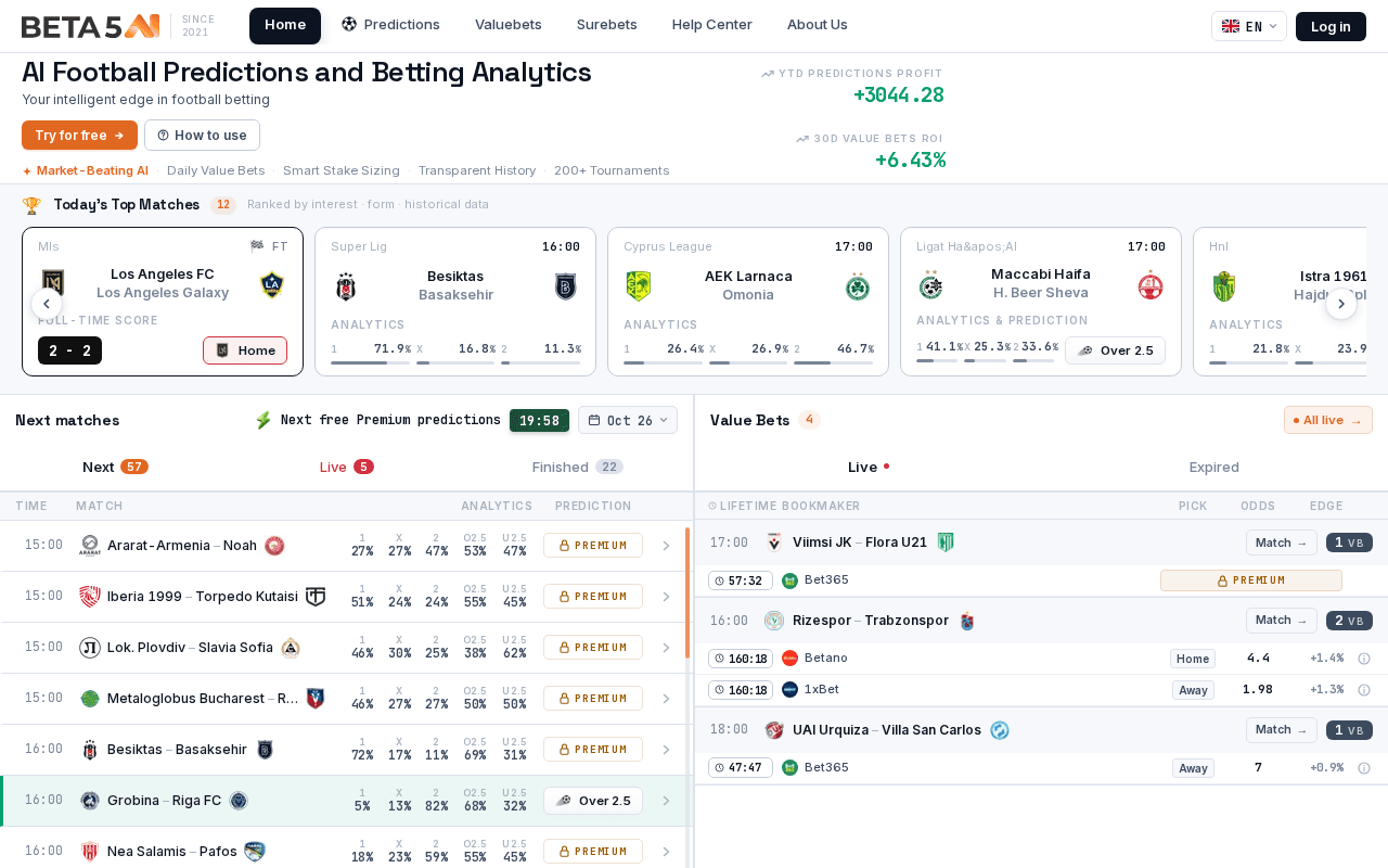 Screenshot of beta5.ai