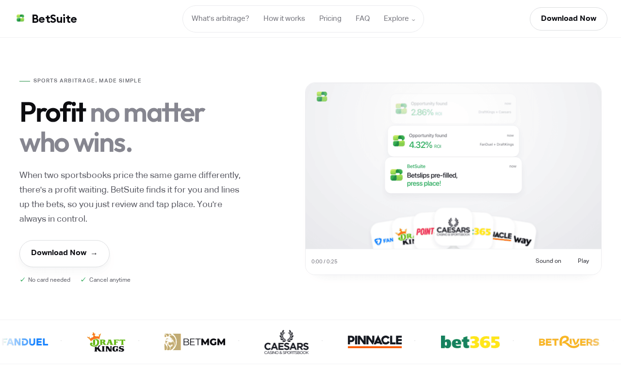Screenshot of betsuite.ai
