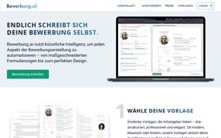 Screenshot of bewerbung.ai