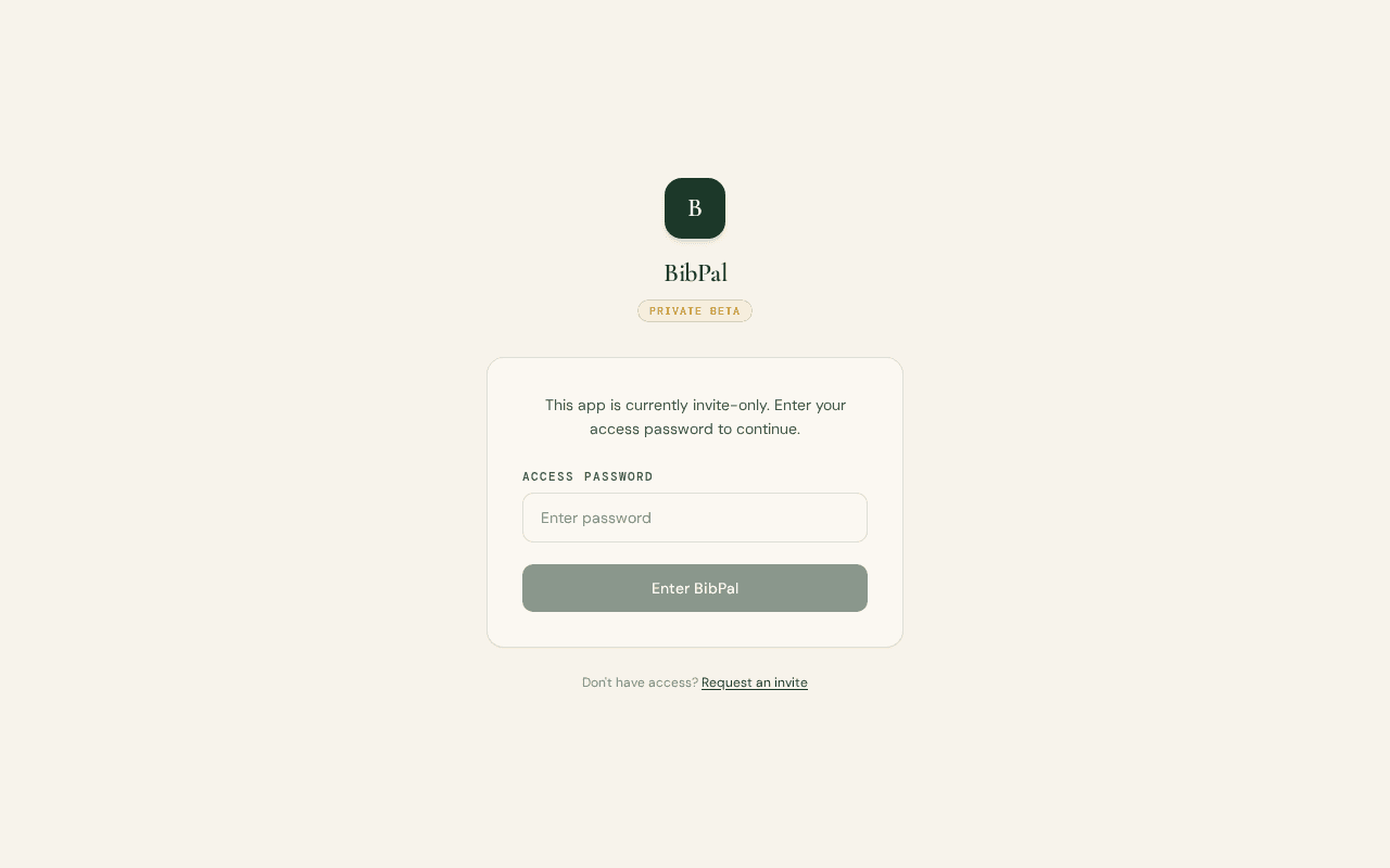 Screenshot of bibpal.ai