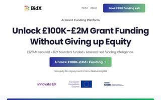 Screenshot of bidx.ai