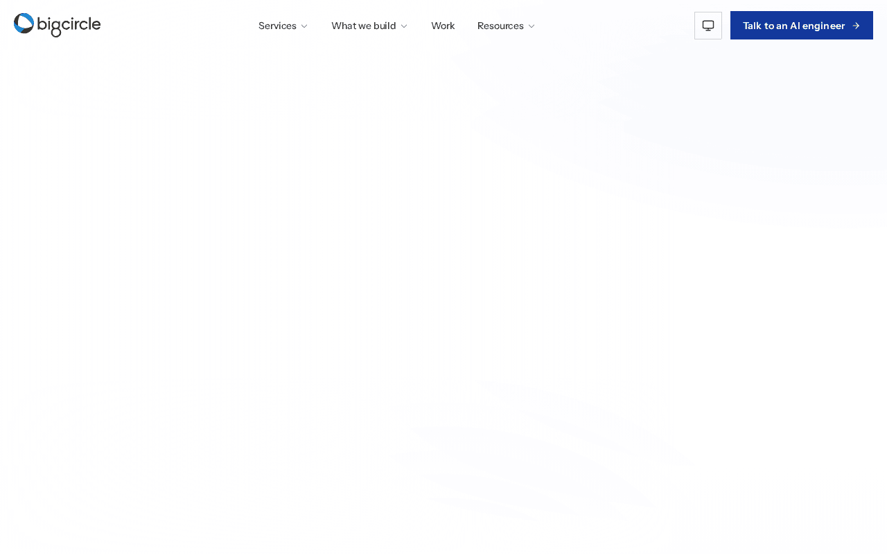 Screenshot of bigcircle.ai