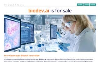 Screenshot of biodev.ai