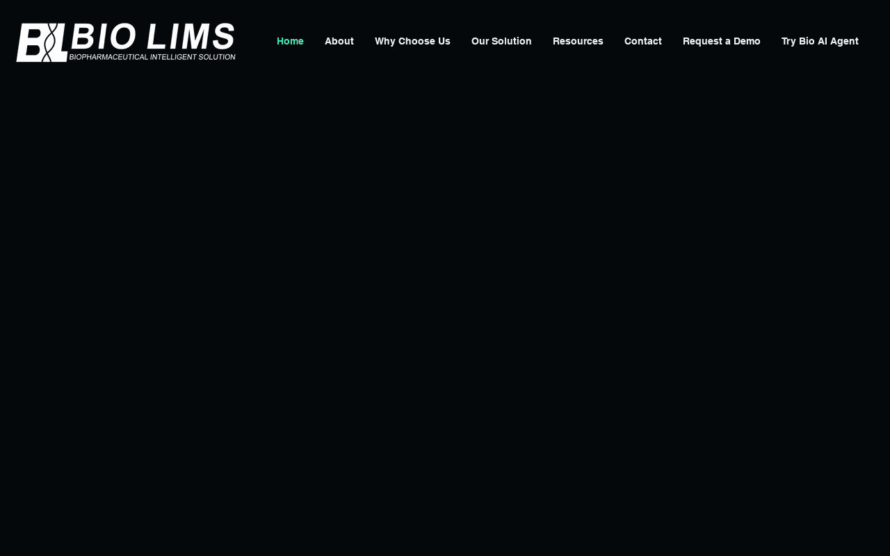 Screenshot of biolims.ai