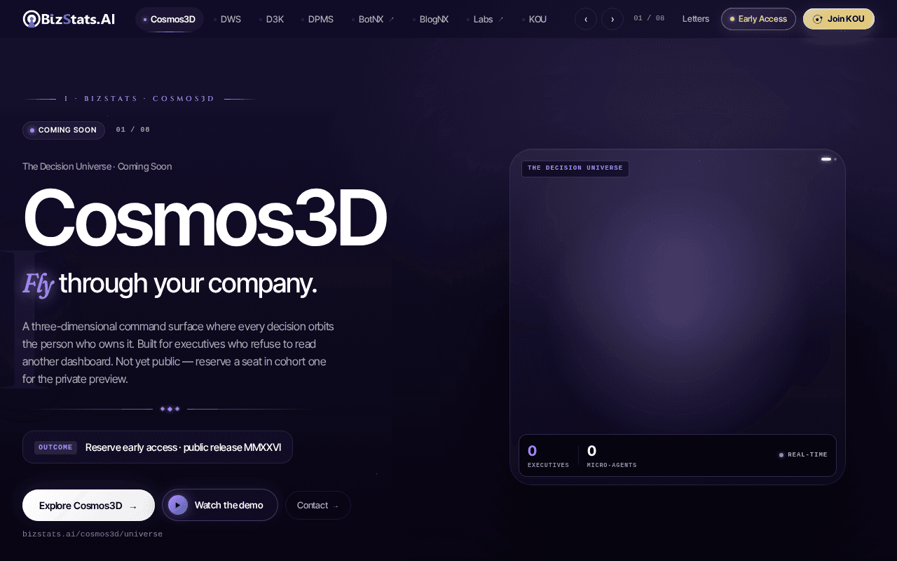 Screenshot of bizstats.ai