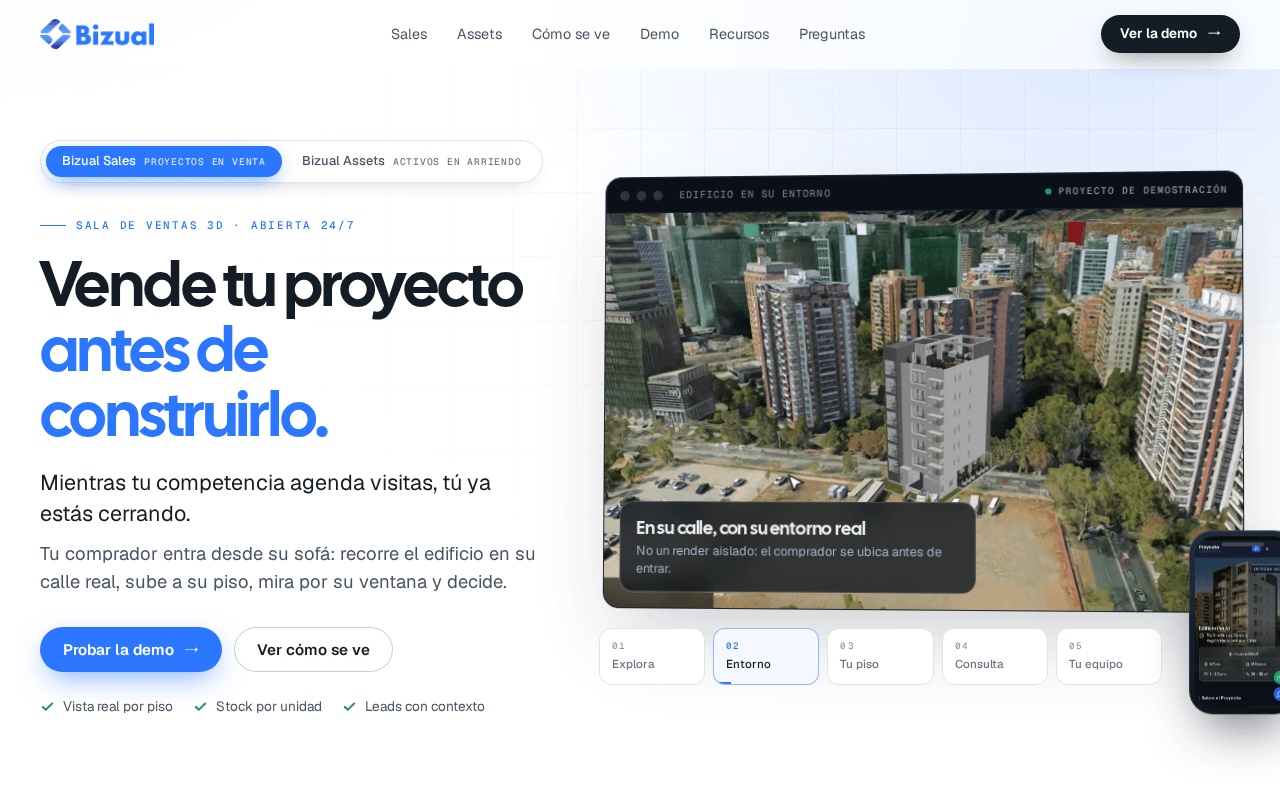 Screenshot of bizual.ai