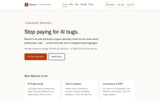Thumbnail of blamer.ai