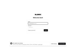 Screenshot of blendx.ai