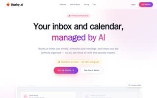 Screenshot of blushy.ai