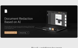 Screenshot of bluur.ai