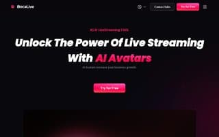 Screenshot of bocalive.ai