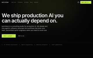 Screenshot of boldblack.ai