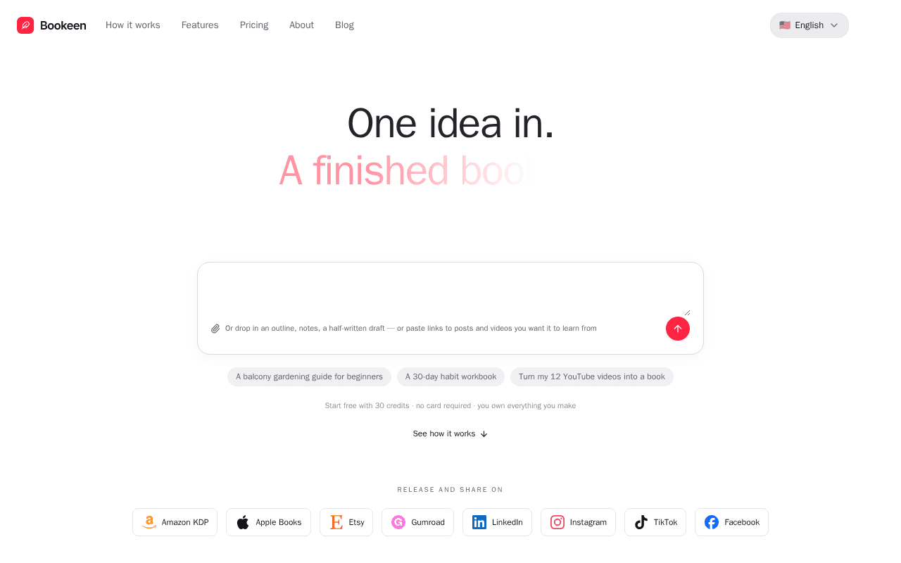 Screenshot of bookeen.ai