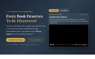 Screenshot of bookgist.ai