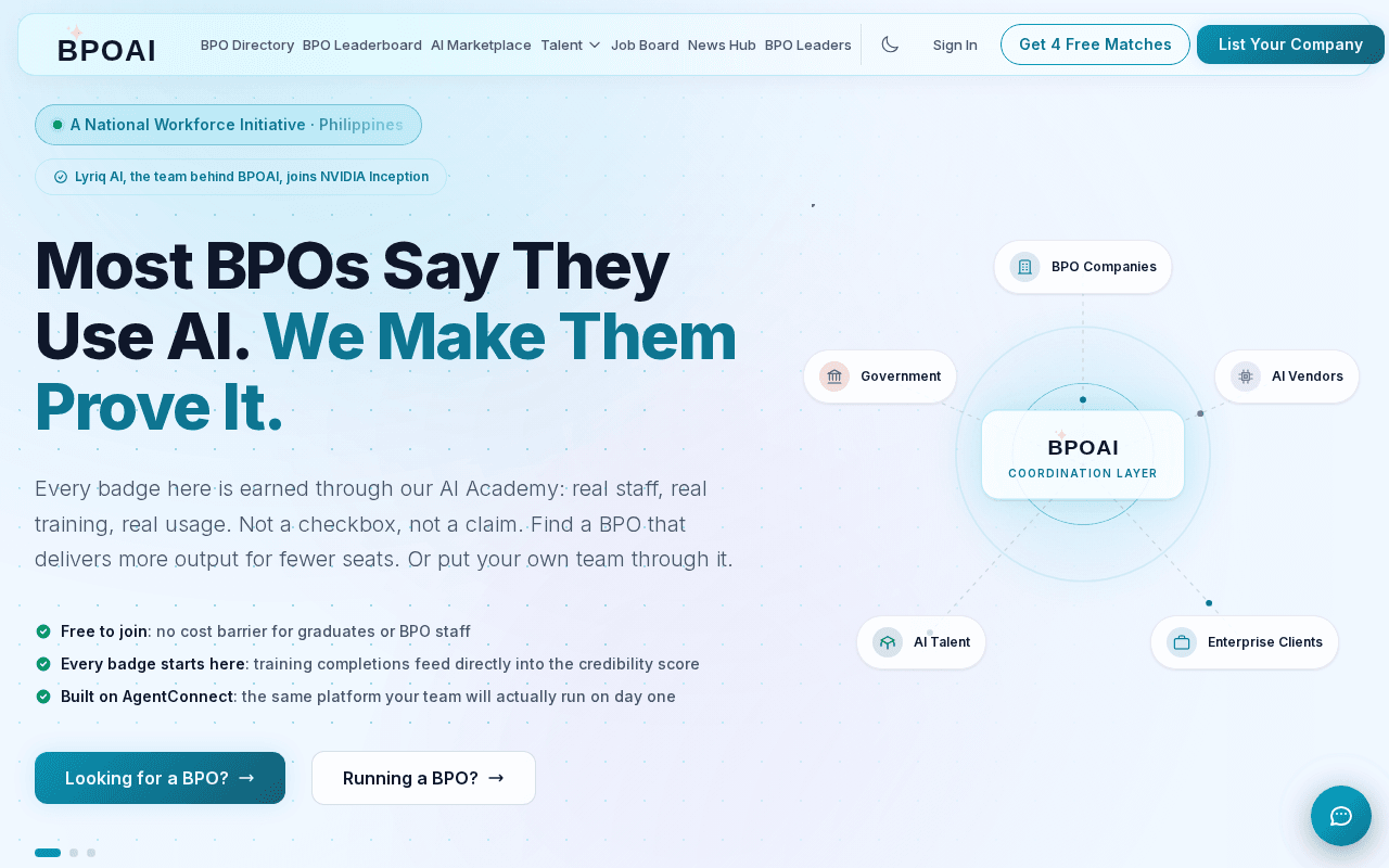 Screenshot of bpoai.ai
