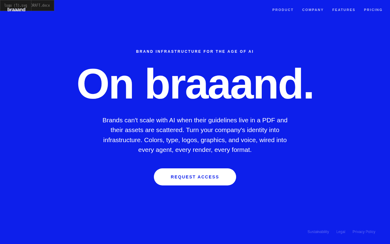 Screenshot of braaand.ai