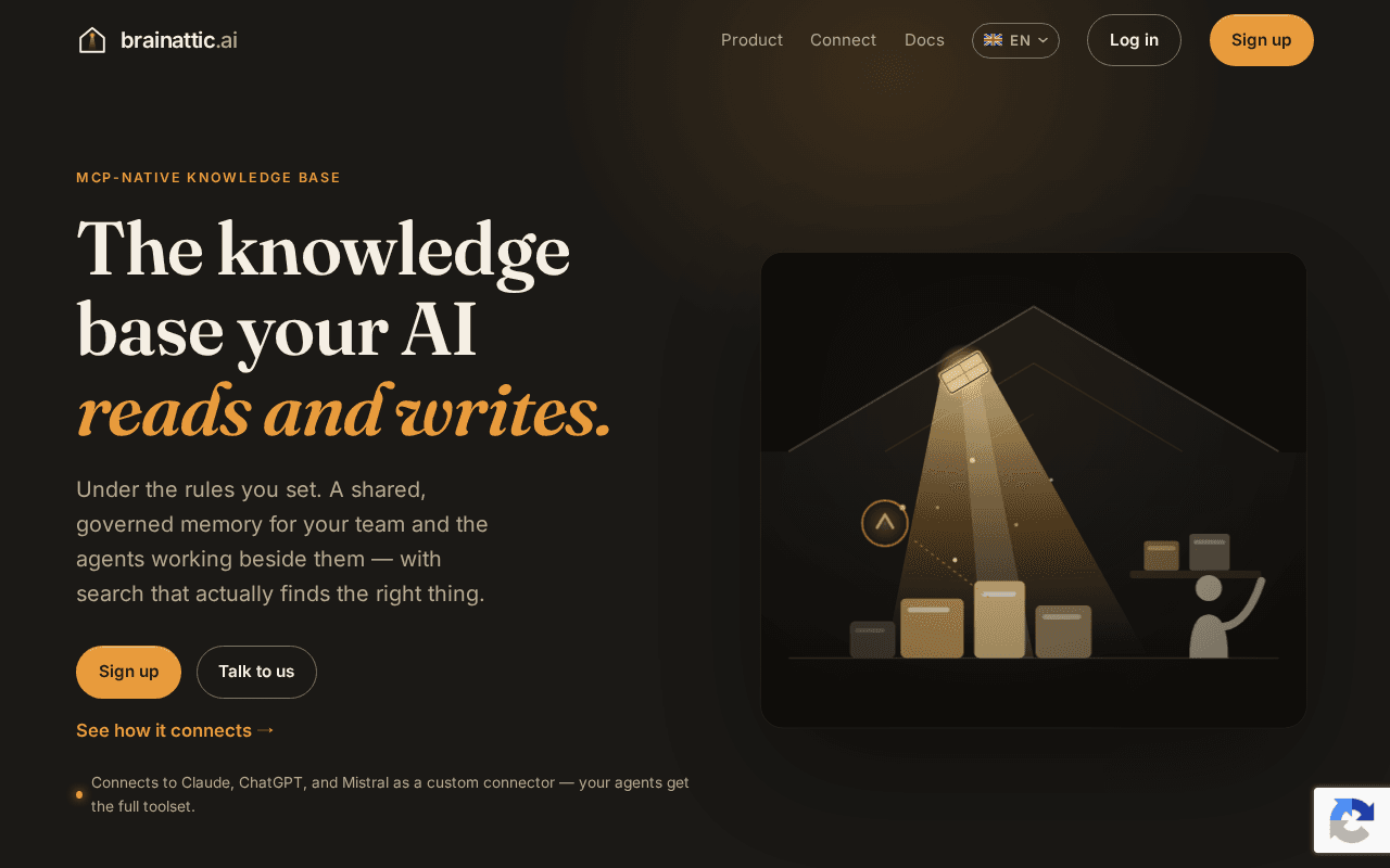 Screenshot of brainattic.ai