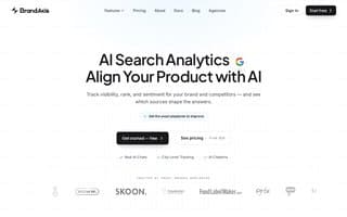 Screenshot of brandaxis.ai