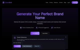 Screenshot of brandbolt.ai