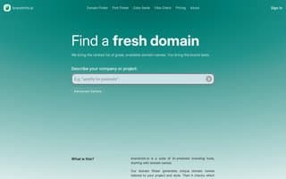 Screenshot of brandmint.ai
