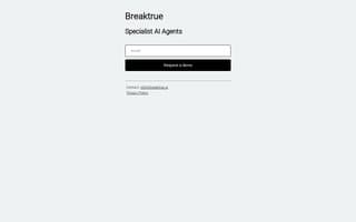 Screenshot of breaktrue.ai