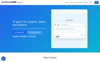 Screenshot of bridgeupp.ai