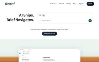 Screenshot of briefhq.ai