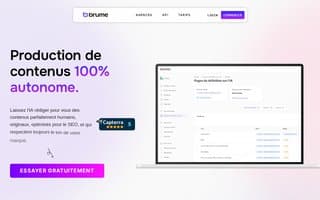 Screenshot of brume.ai