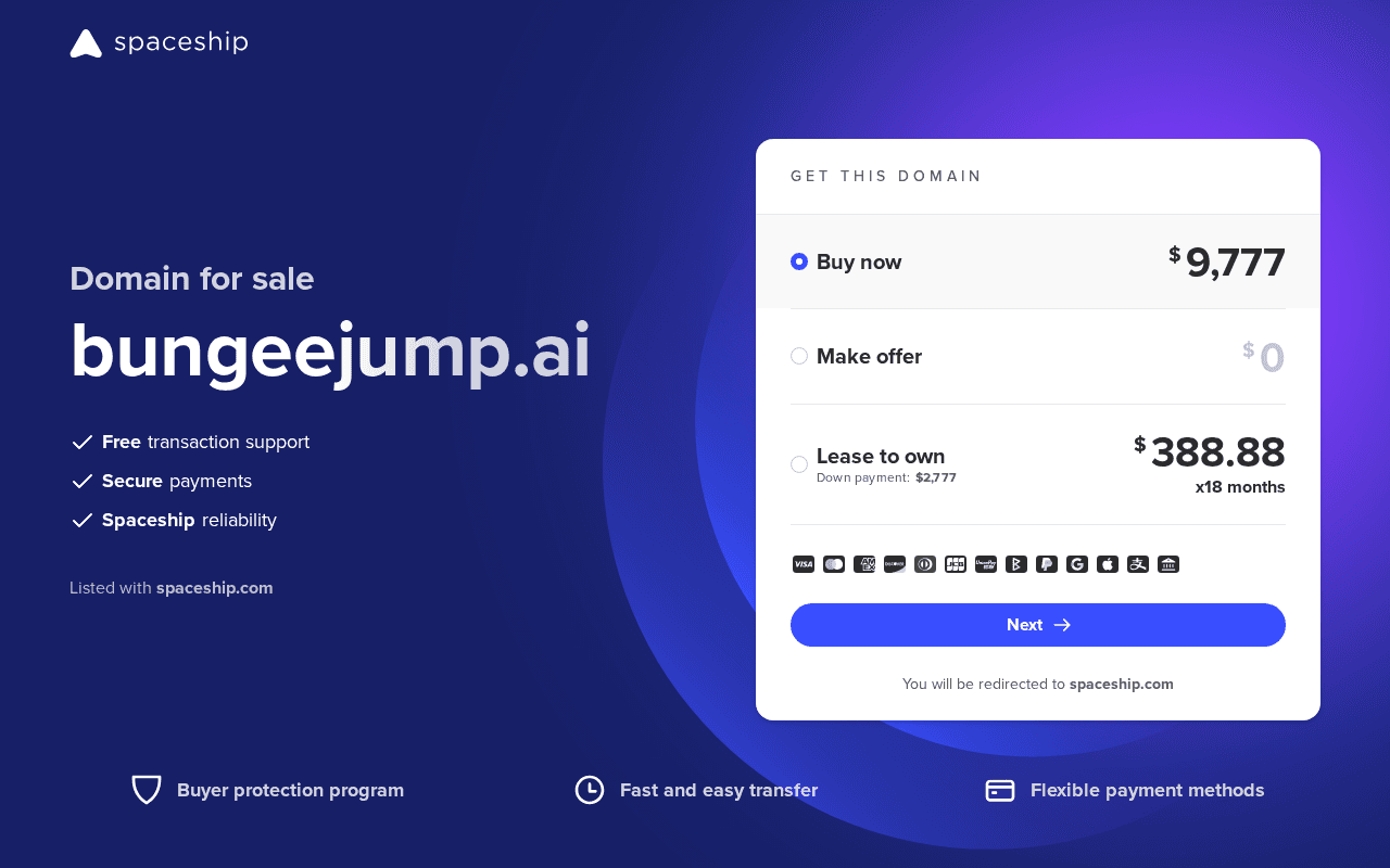 Screenshot of bungeejump.ai