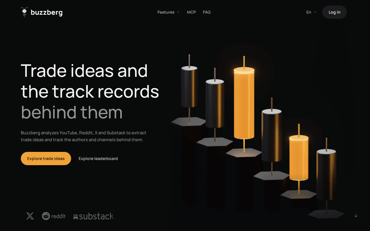 Screenshot of buzzberg.ai