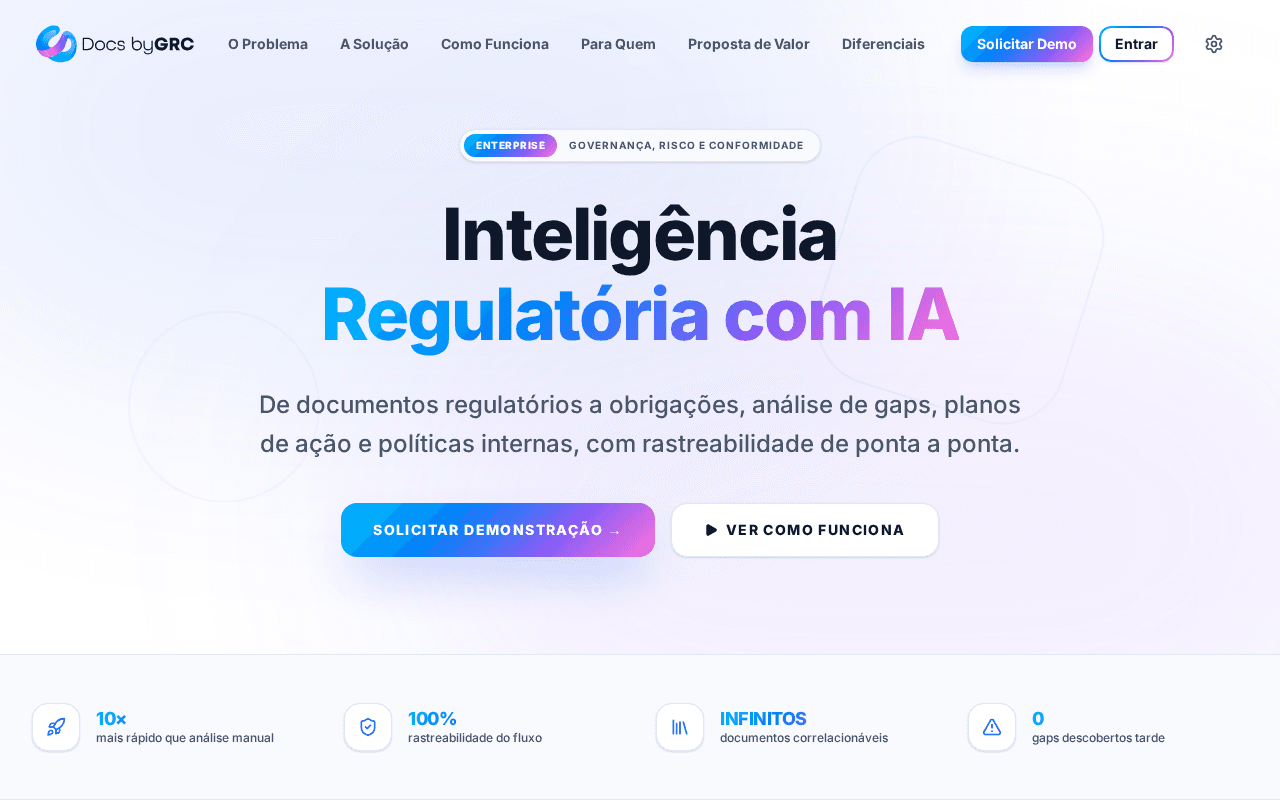 Screenshot of bygrc.ai