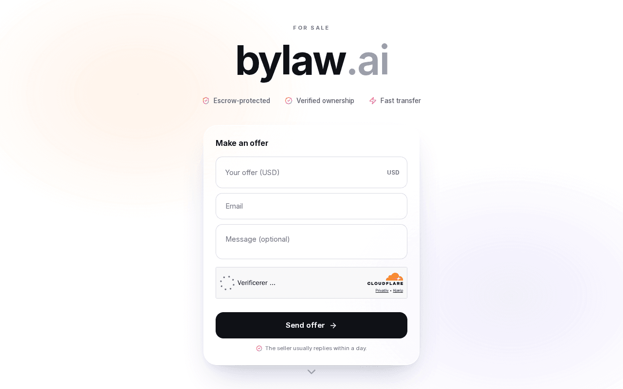 Screenshot of bylaw.ai