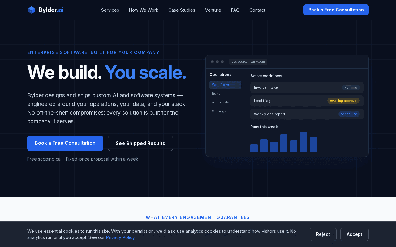 Screenshot of bylder.ai
