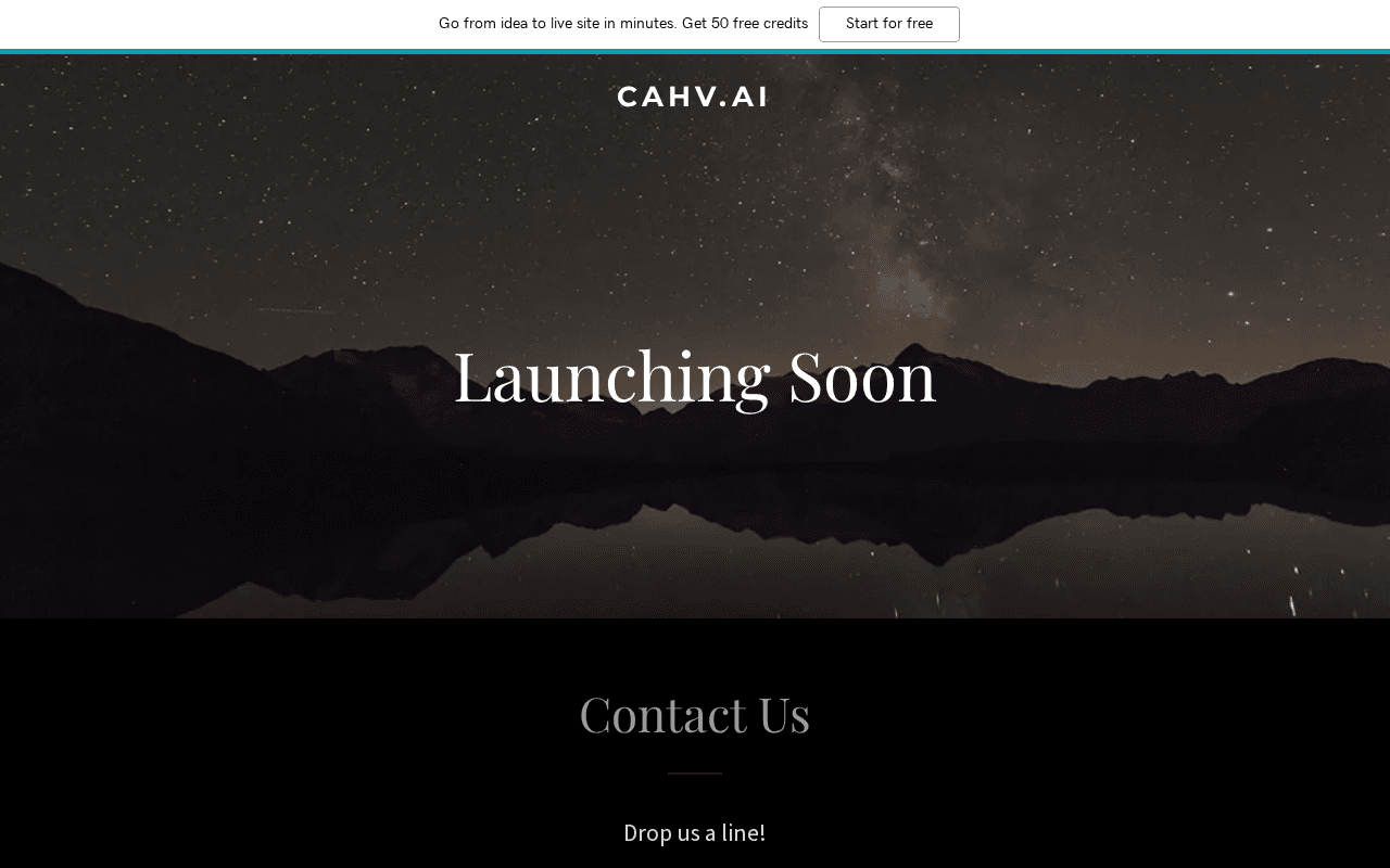 Screenshot of cahv.ai