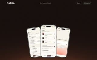 Screenshot of caima.ai