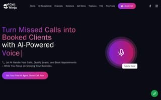 Screenshot of callninja.ai