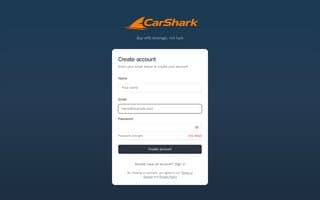 Screenshot of carshark.ai