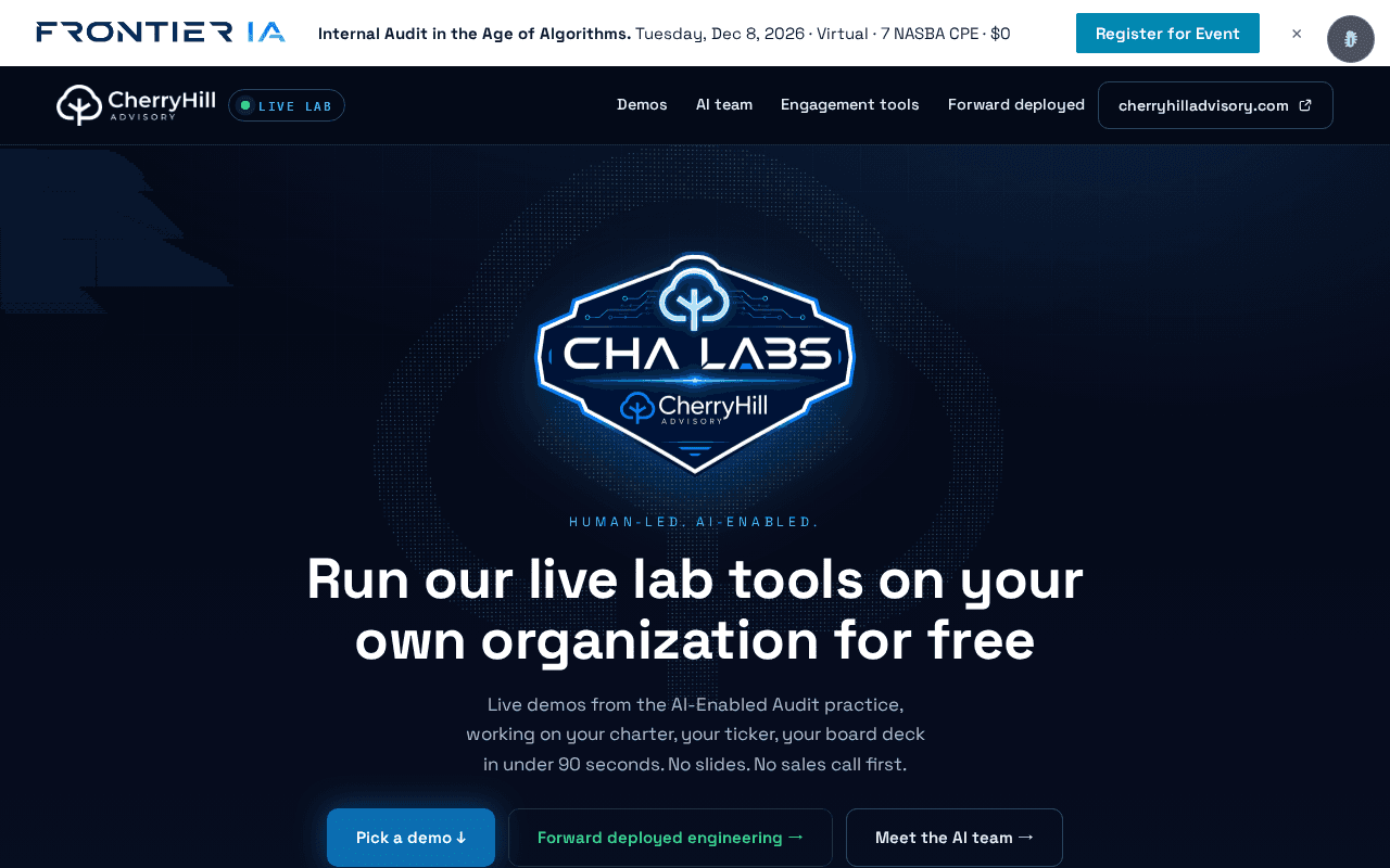 Screenshot of chalabs.ai