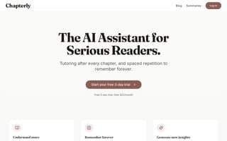 Screenshot of chapterly.ai