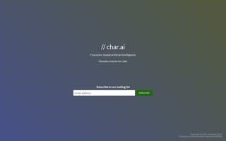 Screenshot of char.ai