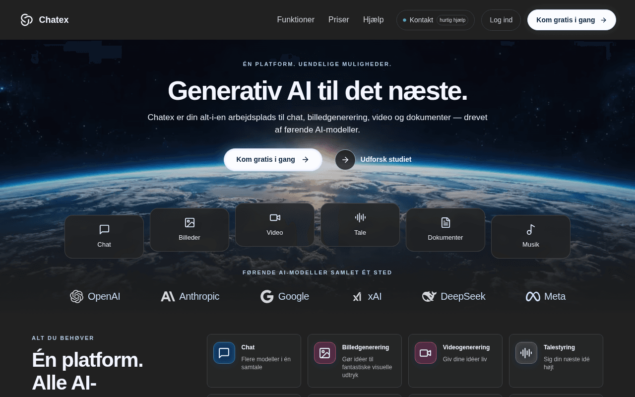 Screenshot of chatex.ai