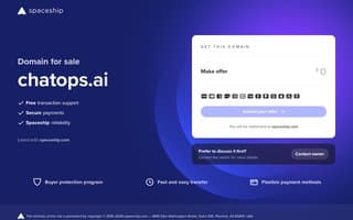Screenshot of chatops.ai