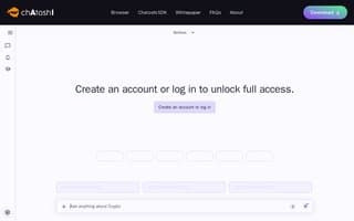Screenshot of chatoshi.ai