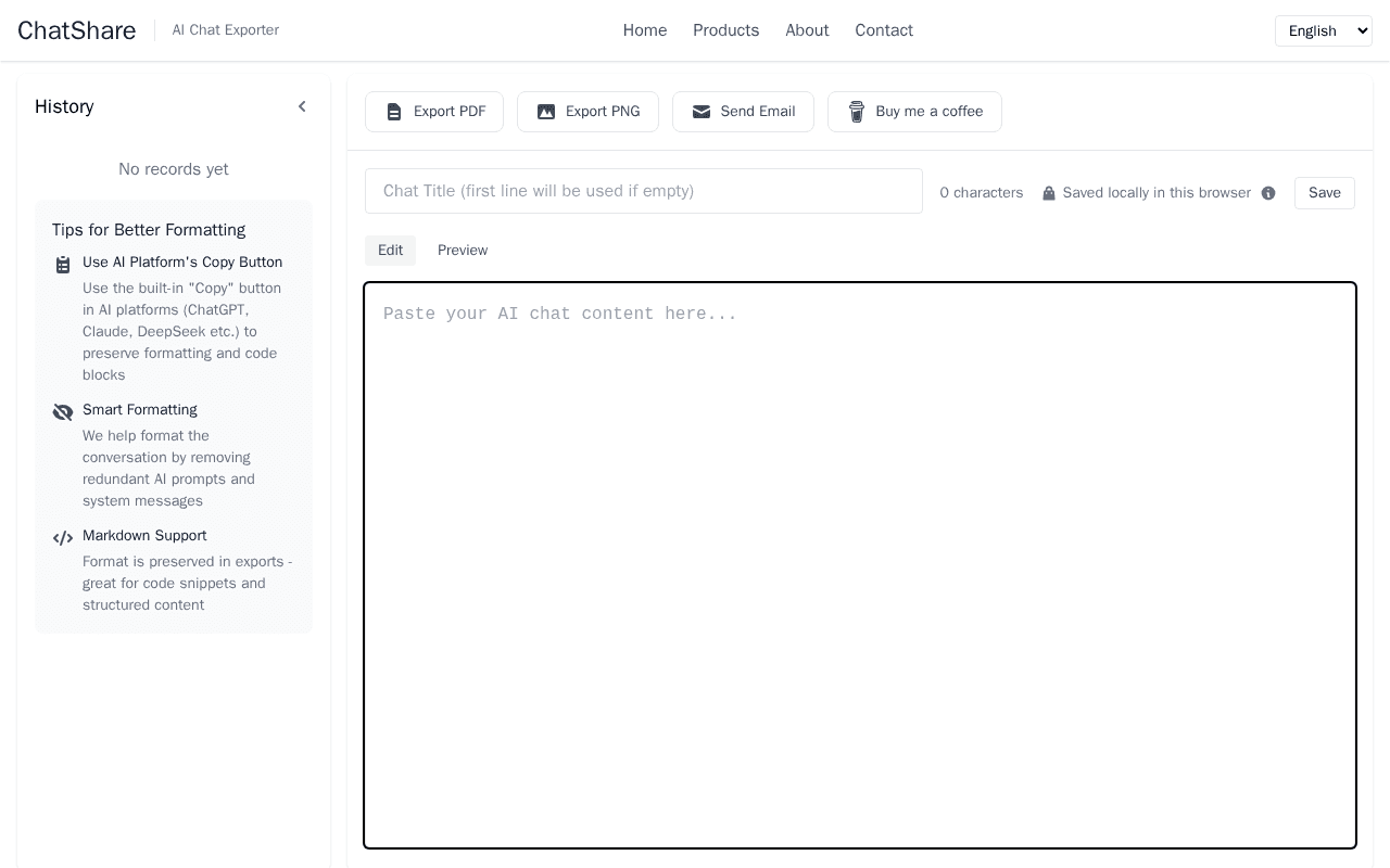 Screenshot of chatshare.ai