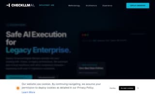 Screenshot of checkllm.ai