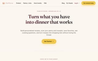 Screenshot of chefsense.ai